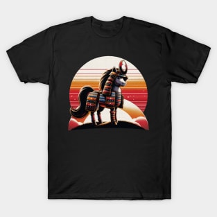 Pony Horse Samuraii Warrior Kawaii Chibi Cute T-Shirt